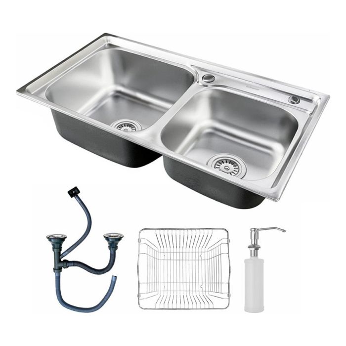 Cuba Dupla Cozinha Gourmet Inox Luxo Com Acessórios Brinovar