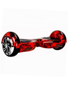 Hoverboard Skate Elétrico 6.5 Led Bluetooth Vermelho Fogo Brinovar
