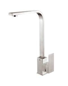 Torneira Gourmet Slim em L Cozinha Monocomando Luxo Prata Brinovar
