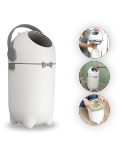 Lixeira Anti Odor para Fraldas 10L Branca Brinovar