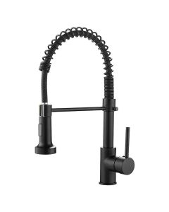 Torneira Monocomando Gourmet Extensível De Cozinha Preta Brinovar