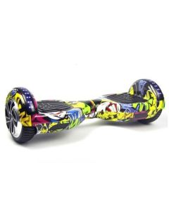 Hoverboard Skate Elétrico 6.5 Led Bluetooth Amarelo Colorido