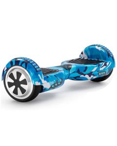Hoverboard Skate Elétrico 6.5 Led Bluetooth Azul Camuflado Brinovar