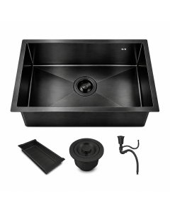 Cuba Cozinha Gourmet Nano Inox 304 Escovado 50x40 Preta