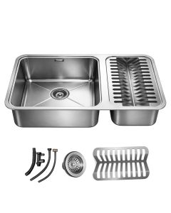 Cuba Gourmet De Cozinha 64x40 Com Escorredor Prata Inox 304 Brinovar