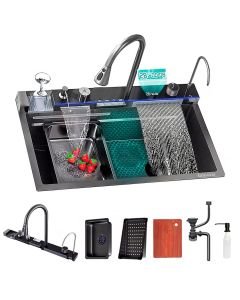 Cuba Gourmet Pia Completa Multifuncional Moderna Smart Cor Preta Brinovar