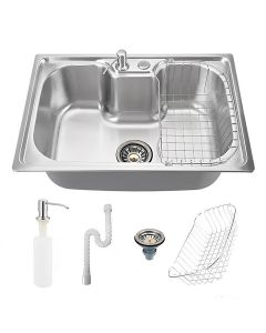 Cuba Cozinha Gourmet Aço Inox Luxo Prata Com Acessórios 60 x 42 cm Brinovar