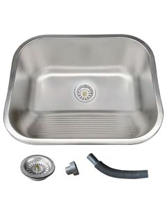 Tanque Inox Lavanderia 55x45 Com Válvula Aço Inox Outlet