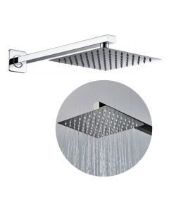 Ducha Chuveiro 20x20 Cromado Luxo Metal Braço 40cm Solar Gás Brinovar