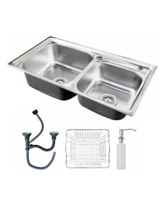 Cuba Dupla Cozinha Gourmet Inox Luxo Com Acessórios Brinovar