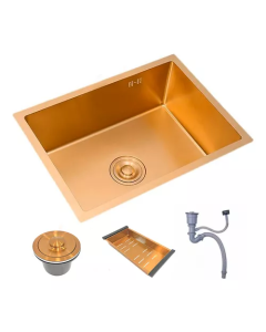 Cuba Cozinha Gourmet Nano Inox 304 Escovado 50x40 Rose