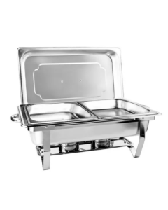 Rechaud Retangular 9 L Com 2 Cubas 1/2 Banho Maria Outlet