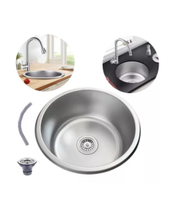 Cuba Inox Gourmet Redonda Luxo 42x42x20cm Com Acessórios Prata Brinovar