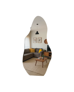 Espelho Orgânico Moderno Decorativo Luxo 95x40 Brinovar
