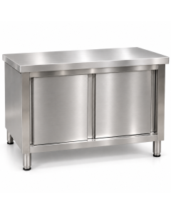 Gabinete Industrial 100x50 Bancada Cozinha Aço Inox 201 Brinovar