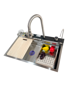 Cuba Gourmet Inox 304 Cascata Cozinha 75x45 Prata Brinovar