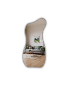 Espelho Orgânico Moderno Banheiro Quarto 110x50 Brinovar