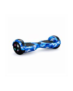 Hoverboard Skate Elétrico 6.5 Led Bluetooth Azul Camuflado Brinovar