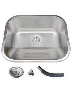 Tanque Inox Lavanderia 55x45 Com Válvula Aço Inox Brinovar