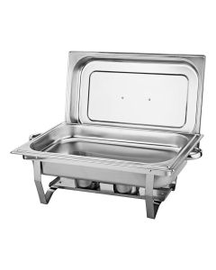 Rechaud Retangular 9 Litros Com 1 Cuba Banho Maria Outlet