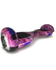 Hoverboard Skate Elétrico 6.5 Led Bluetooth Roxo Galáxia Brinovar