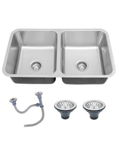 Cuba Dupla Gourmet 76x43 Cm Inox 304 Completa Com Acessórios Outlet