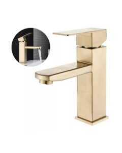 Torneira Lavabo Monocomando Banheiro Dourada Misturador Brinovar