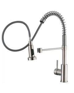 Torneira Monocomando Gourmet Extensível De Cozinha Prata Brinovar